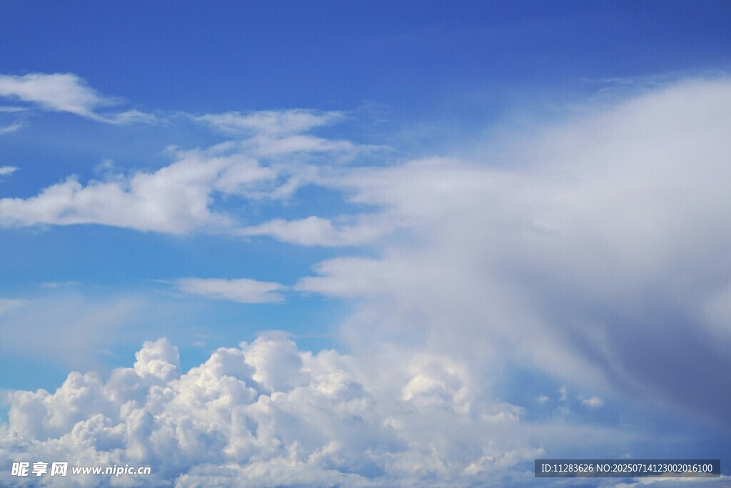 蓝天白云壮丽天空景象