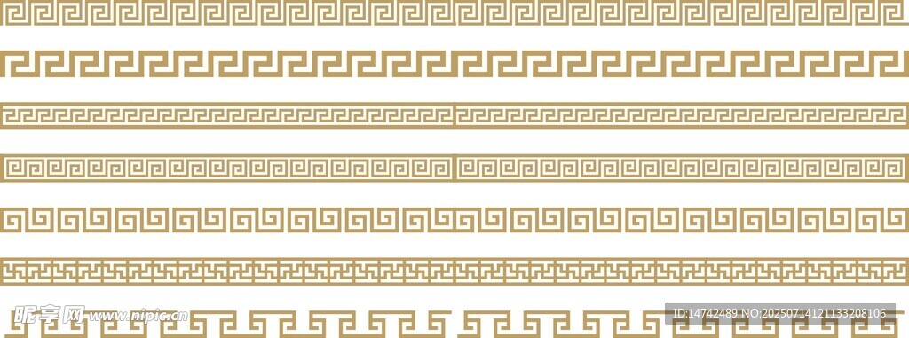 金色回形纹