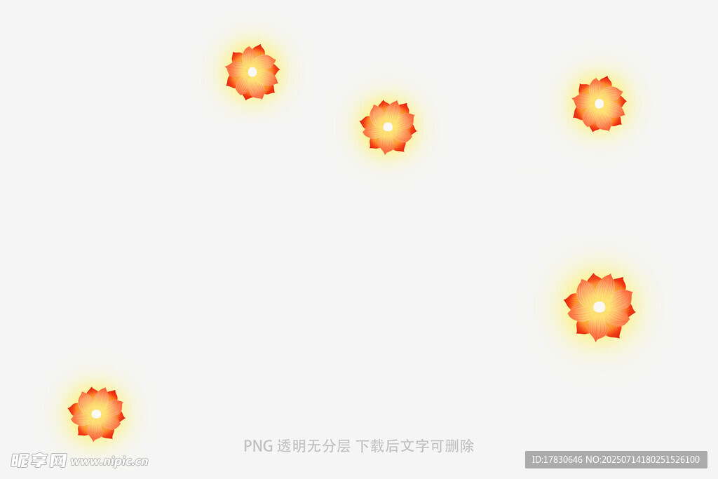 橙色光斑图案背景元素