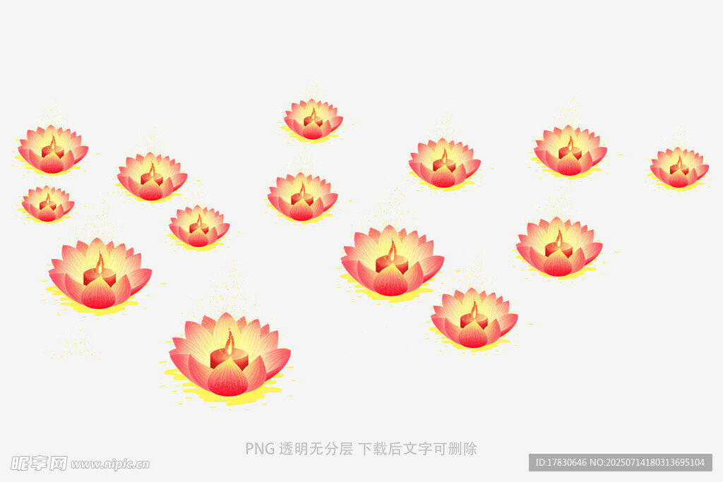 莲花图案设计元素