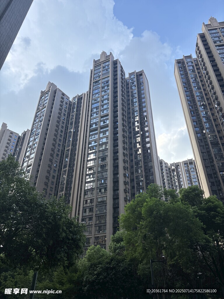 城市高楼林立的景观