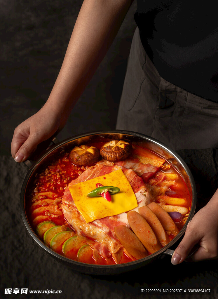美味火锅食材丰富诱人