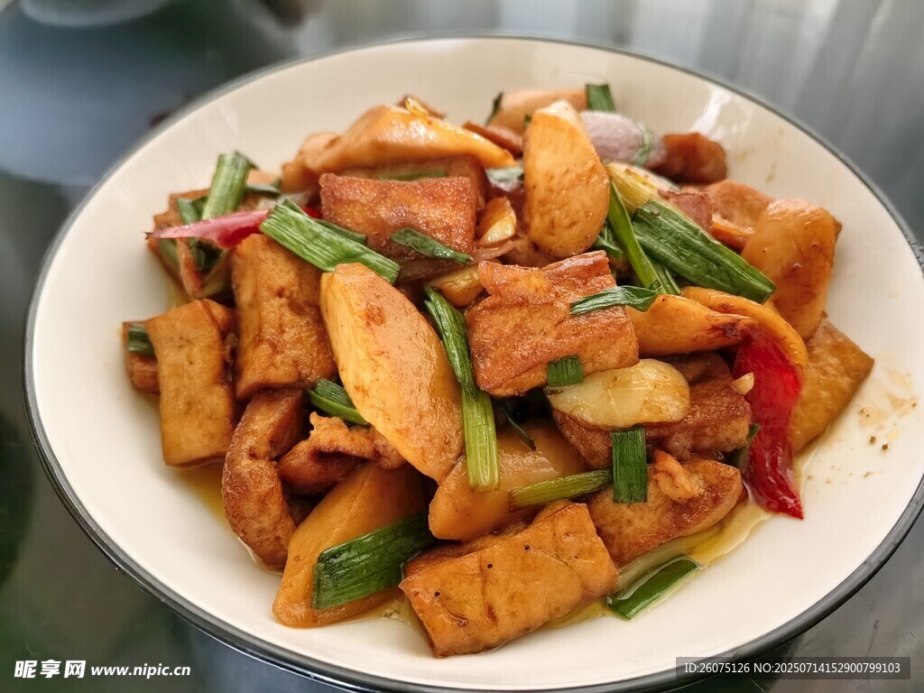 美味五花肉香煎豆腐