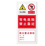 有电危险禁止靠近警示牌