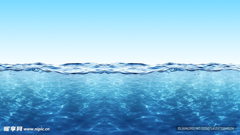 蓝色海洋水面素材