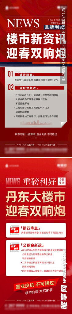 地产楼市资讯海报