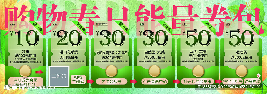 商场春日能量券