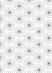 简约几何花朵无缝图案