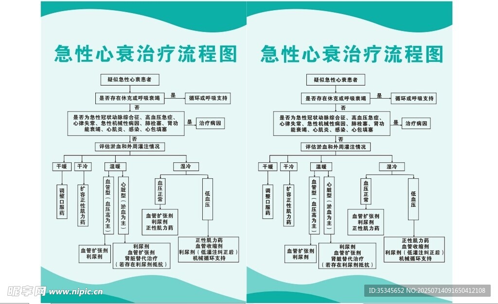 急性心衰治疗流程图