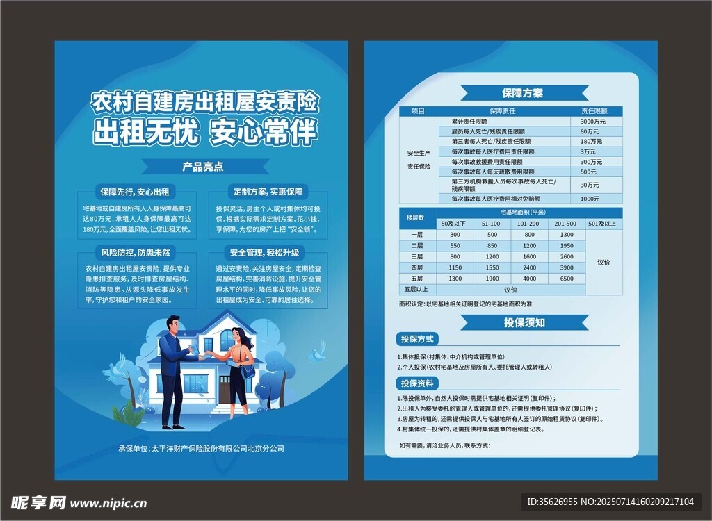 自建房出租单页