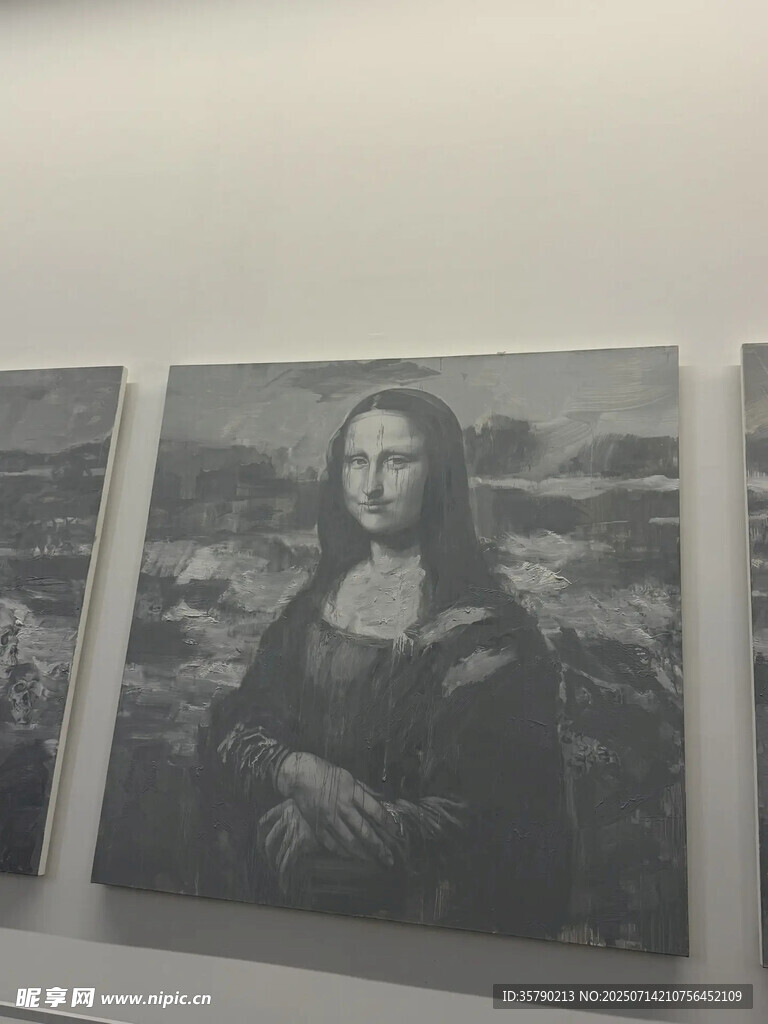 蒙娜丽莎画作展示
