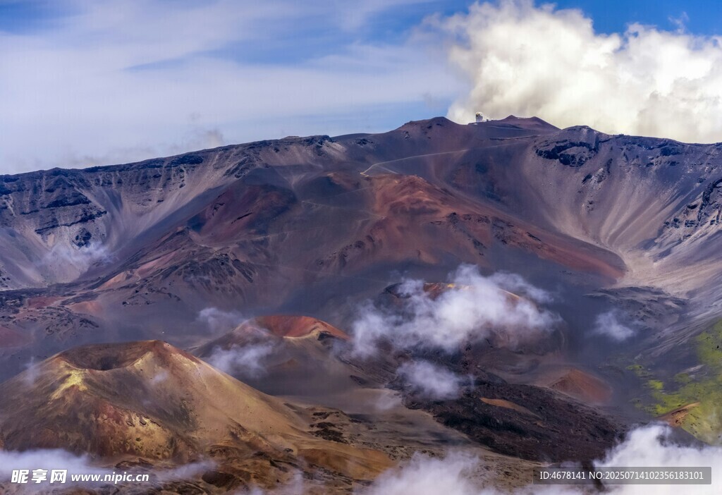 壮丽火山景观