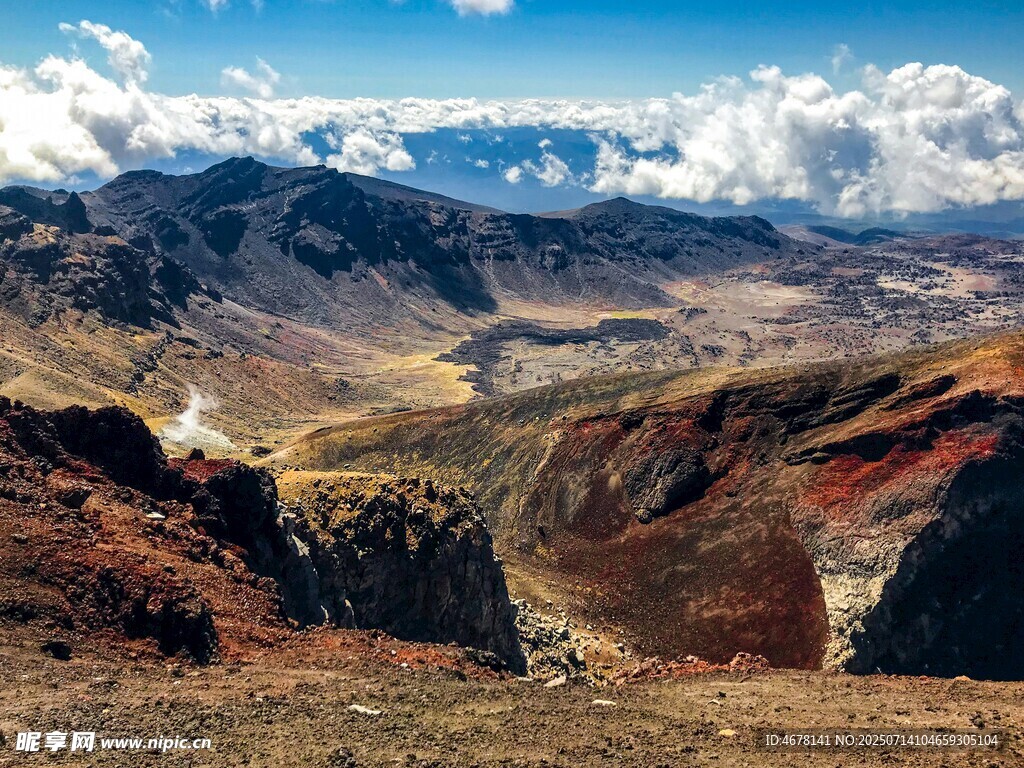 壮丽高山峡谷景观
