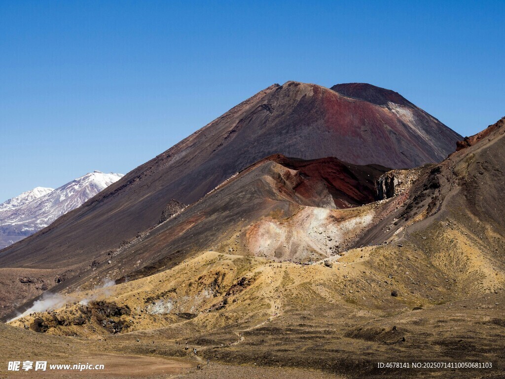 壮丽火山景观
