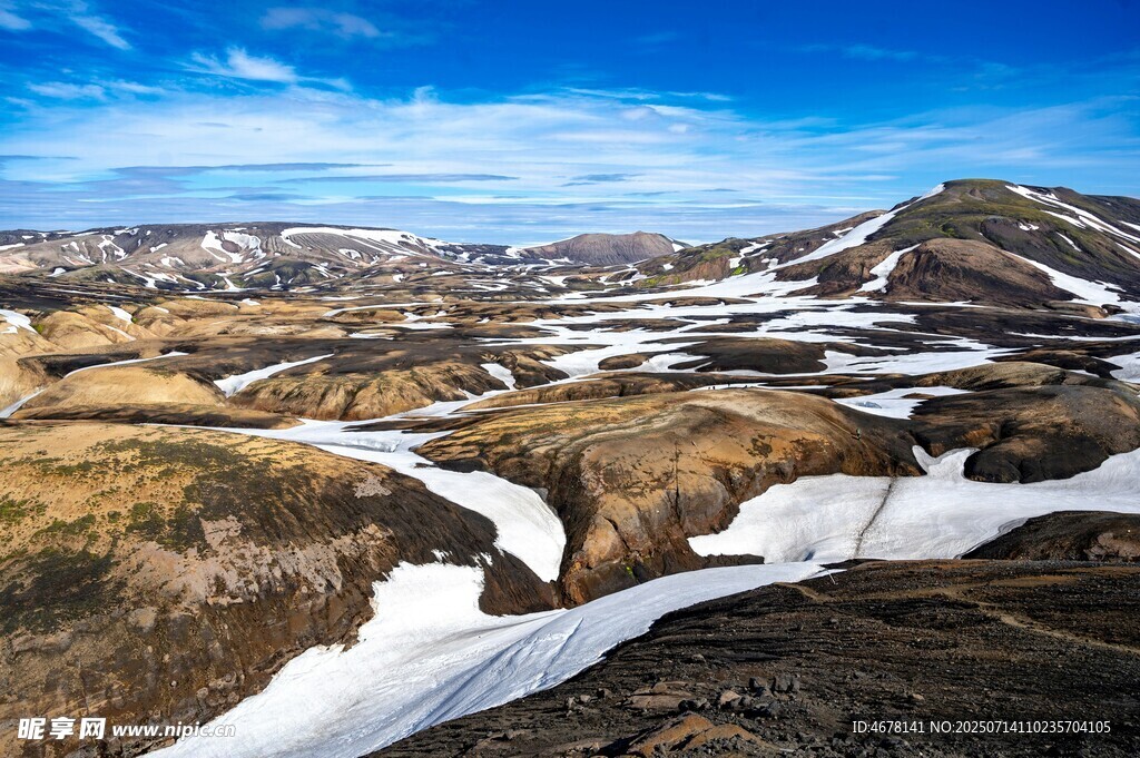 壮丽山川雪景风光图