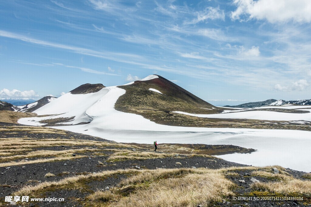 雪山荒原美景