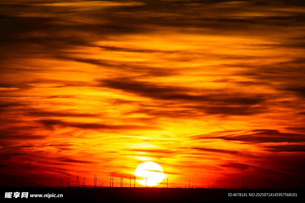 壮丽夕阳美景