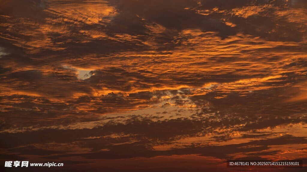 绚丽晚霞天空美景