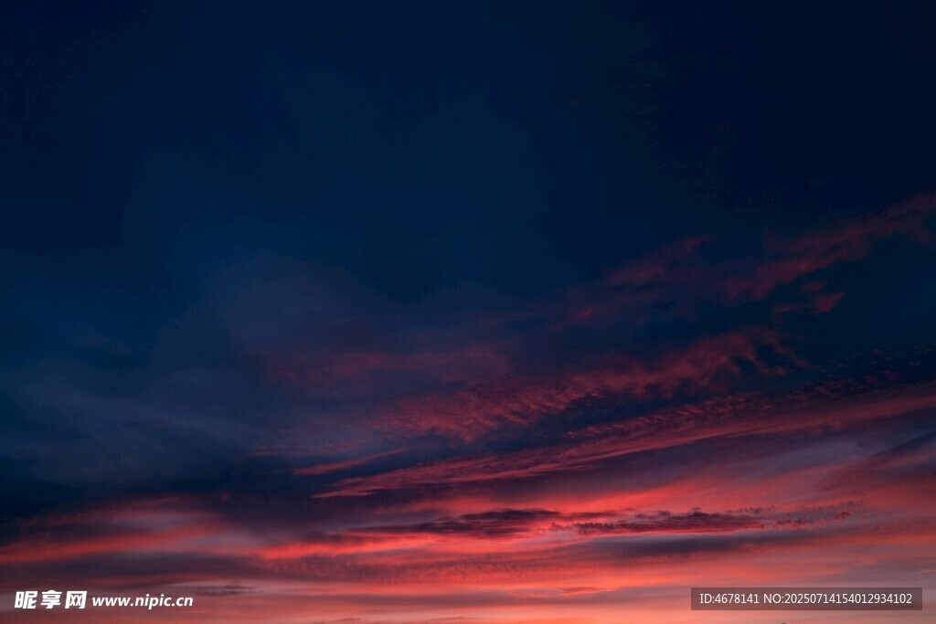 绚丽晚霞天空美景
