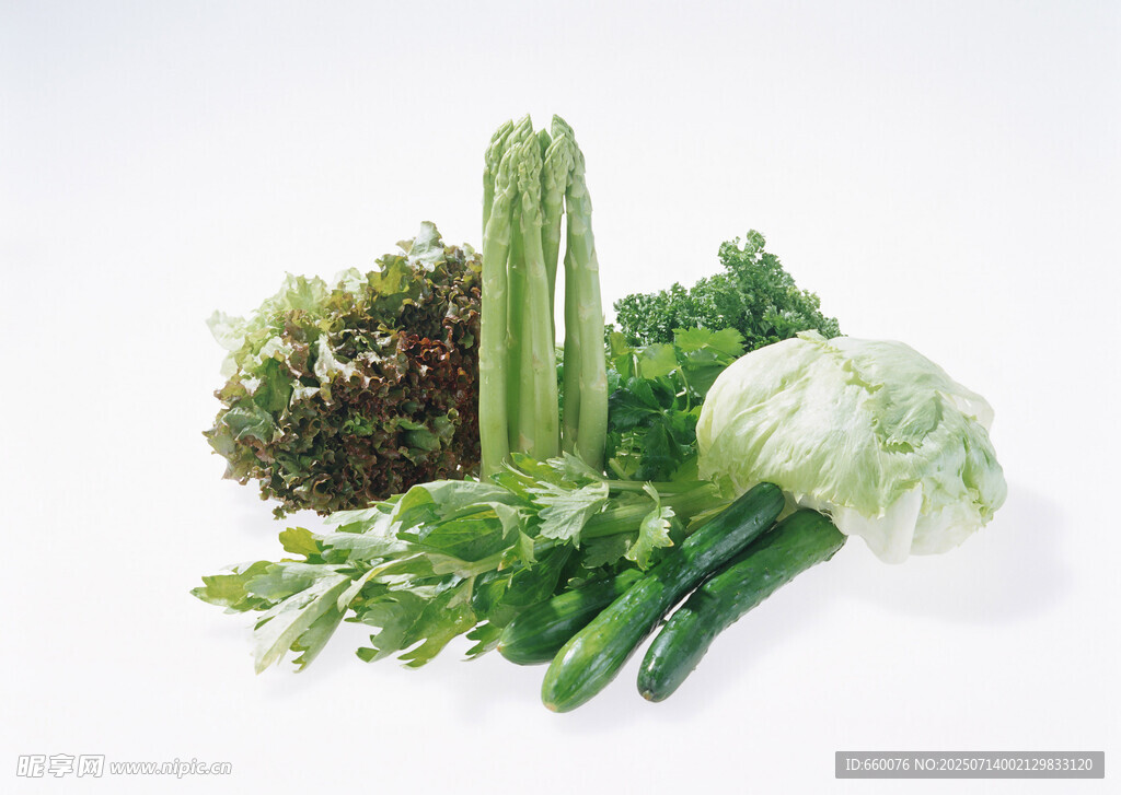 新鲜多样蔬菜组合
