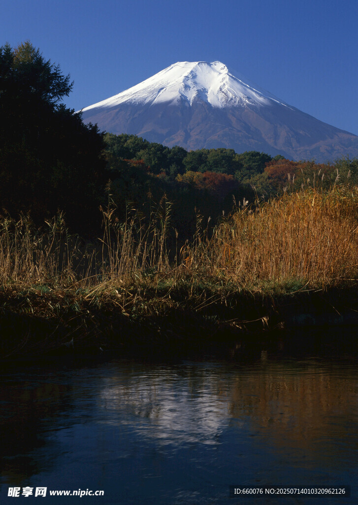 富士山湖畔美景