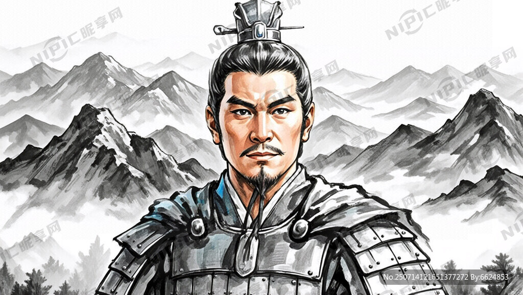 整体素描风格 背景黑白