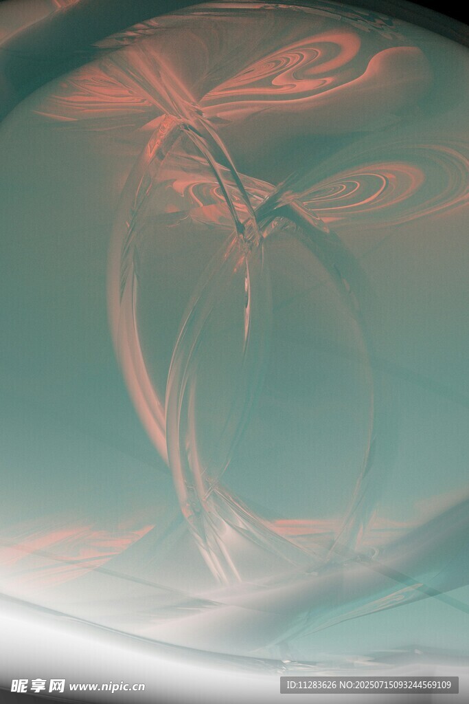 梦幻抽象花朵图案