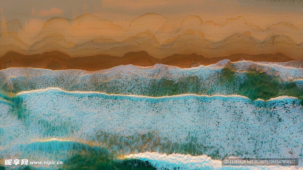 抽象海浪风景艺术画作