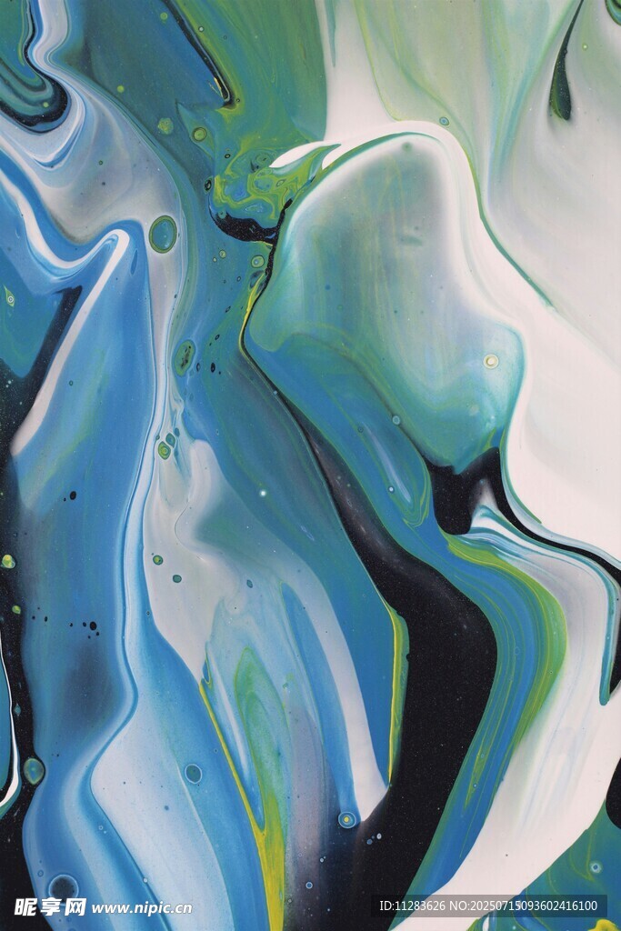 抽象流体艺术画作