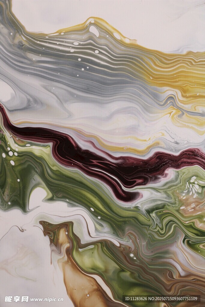 抽象流体艺术画作