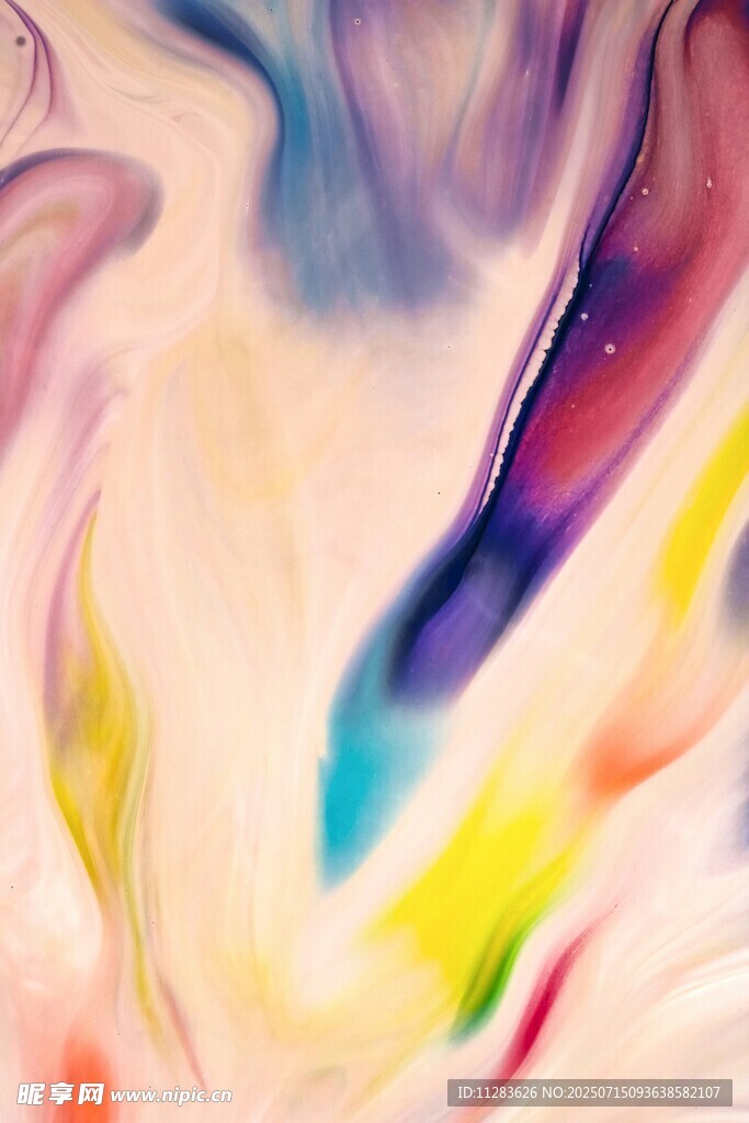 梦幻色彩流体艺术画面