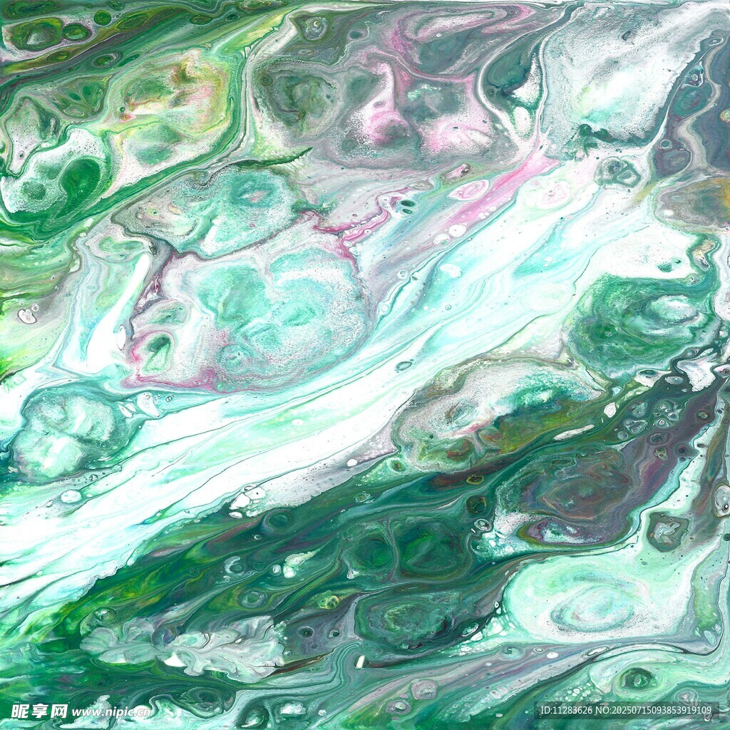 梦幻抽象流体艺术画面
