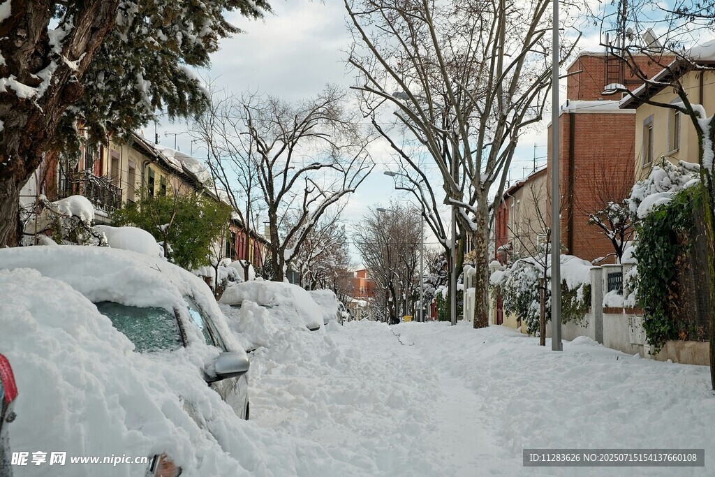 雪后街道