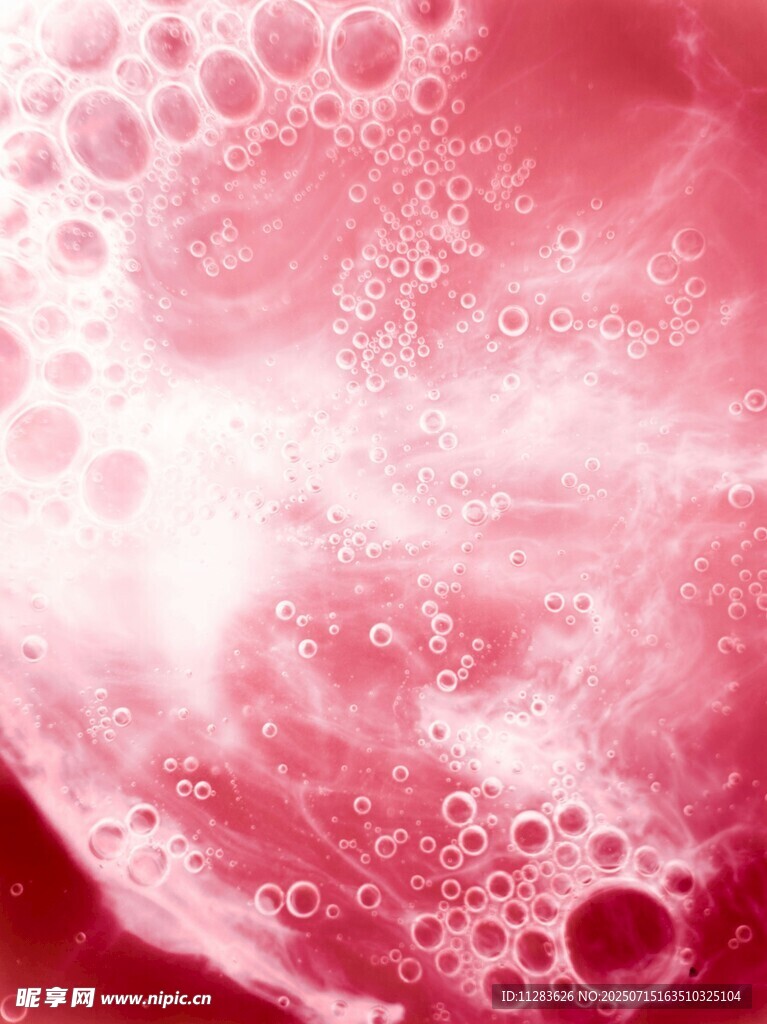 梦幻粉色气泡背景图