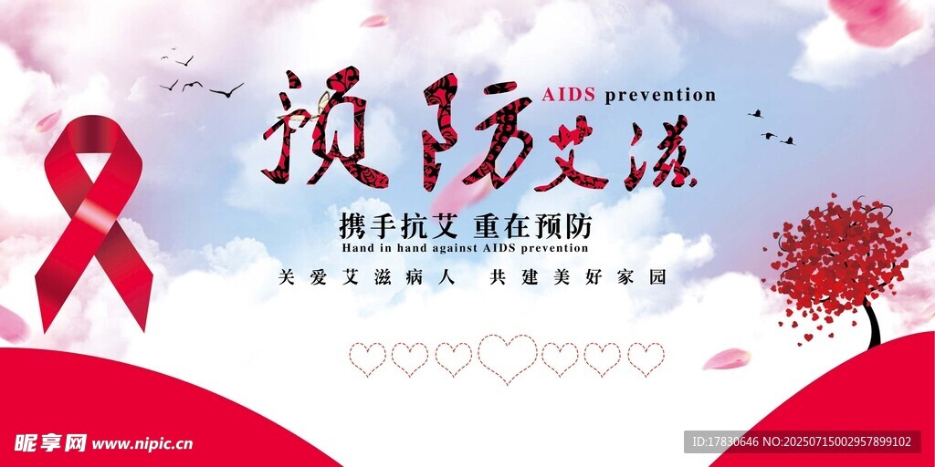 预防艾滋宣传海报