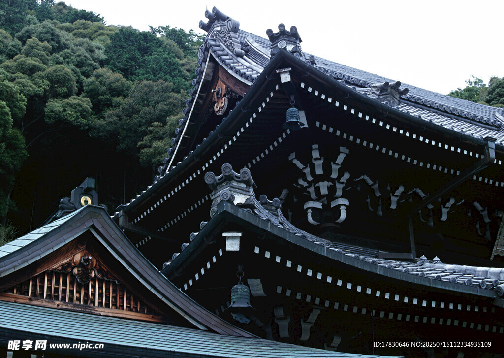 日本传统古建筑屋顶景观