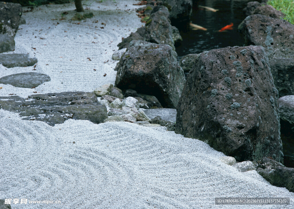 日式枯山水庭院景观