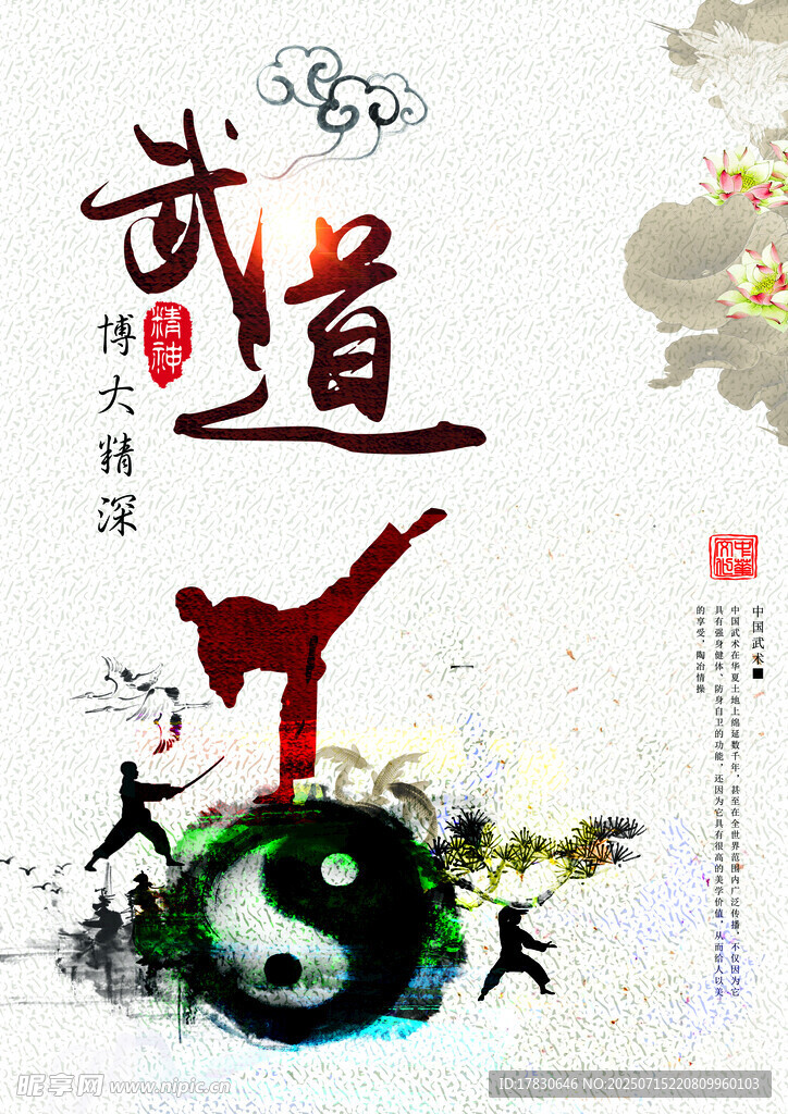 中国武道太极武术意境图