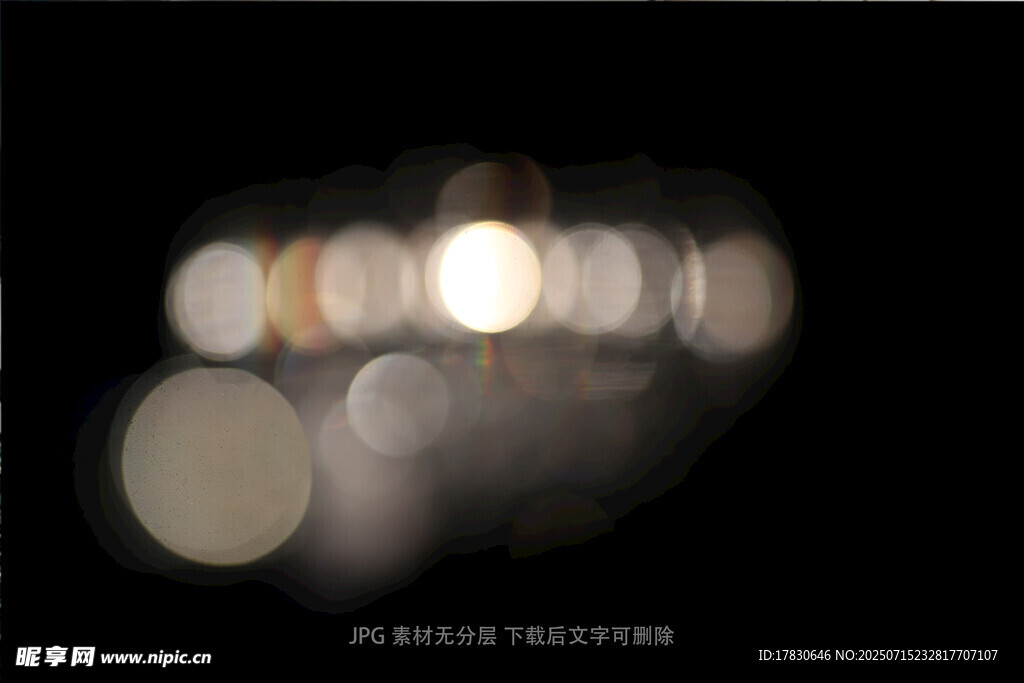 梦幻光斑夜景模糊光影