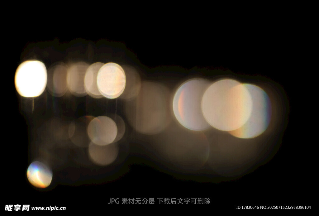 梦幻光斑夜景
