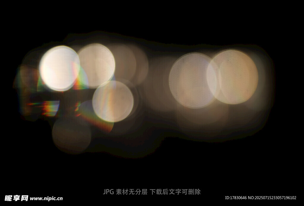 梦幻光斑夜景效果