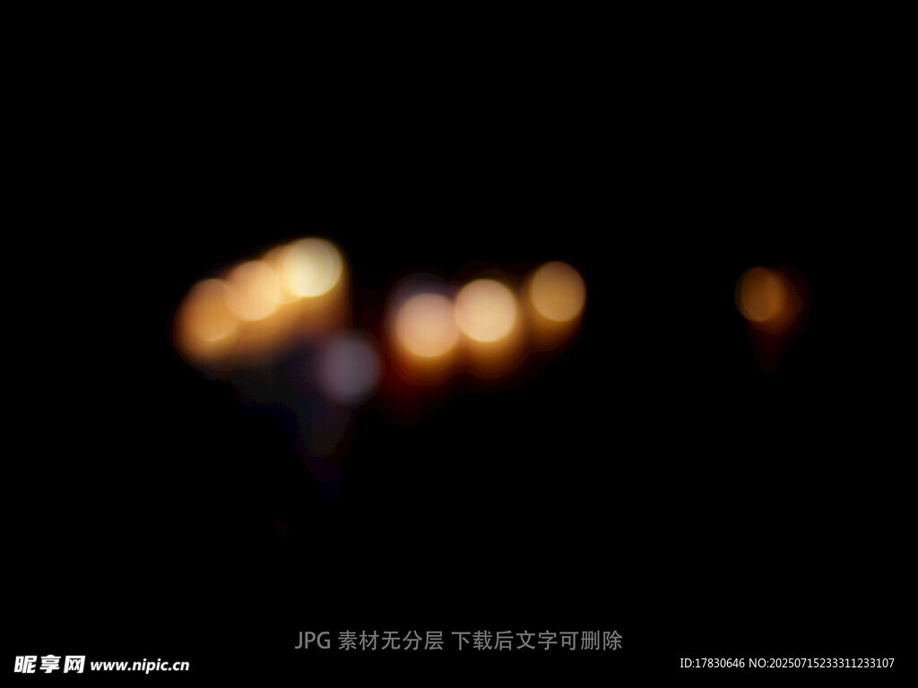 模糊暖光夜景