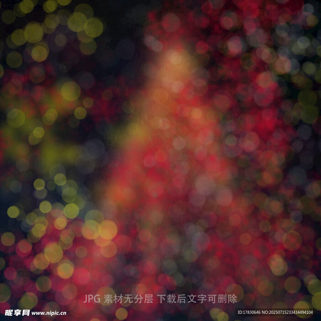 梦幻光斑圣诞树背景图