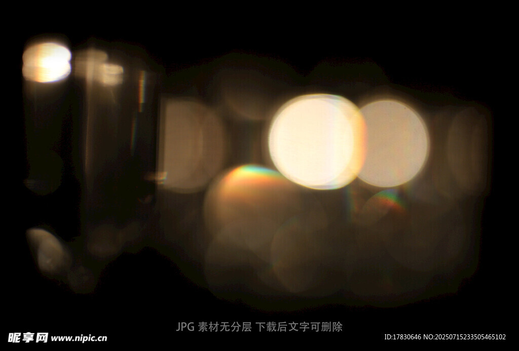 夜晚光斑梦幻光影效果