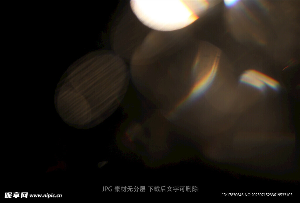梦幻光斑光影艺术画面