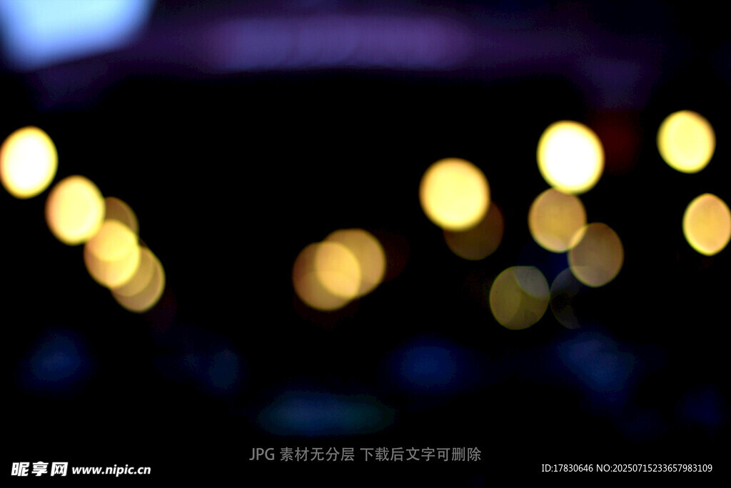 梦幻光斑夜景灯光效果