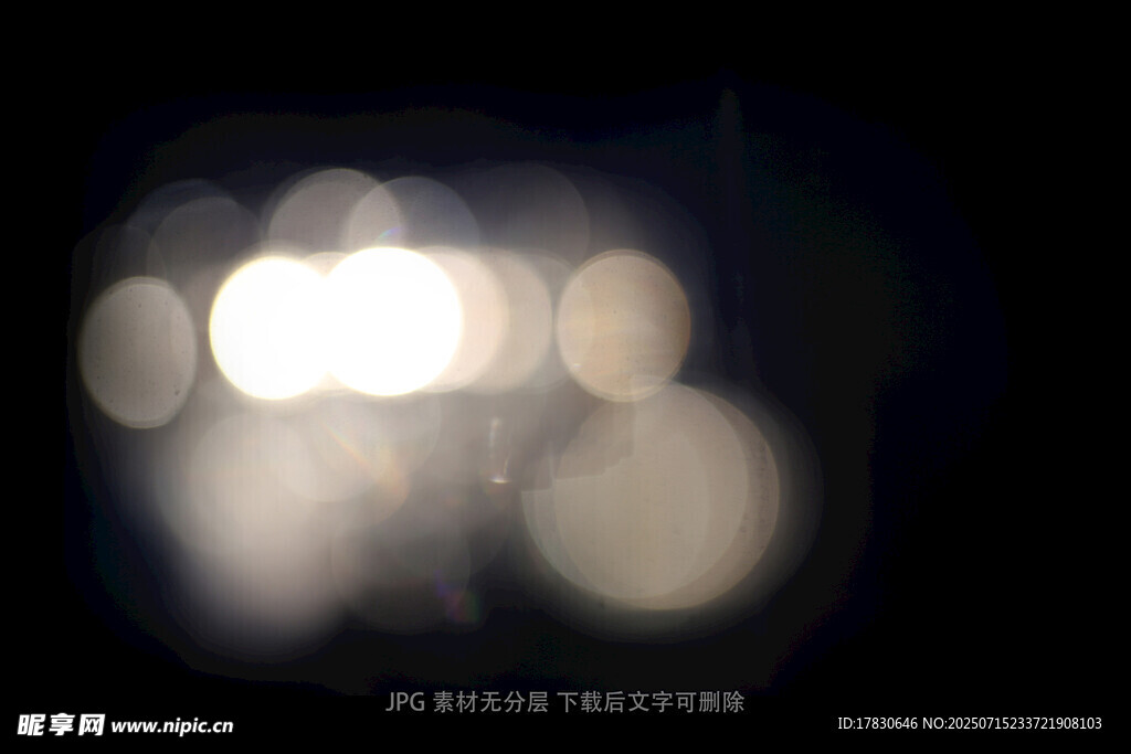 梦幻光斑夜景