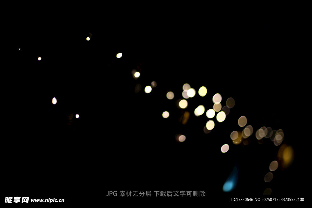 梦幻光斑夜景