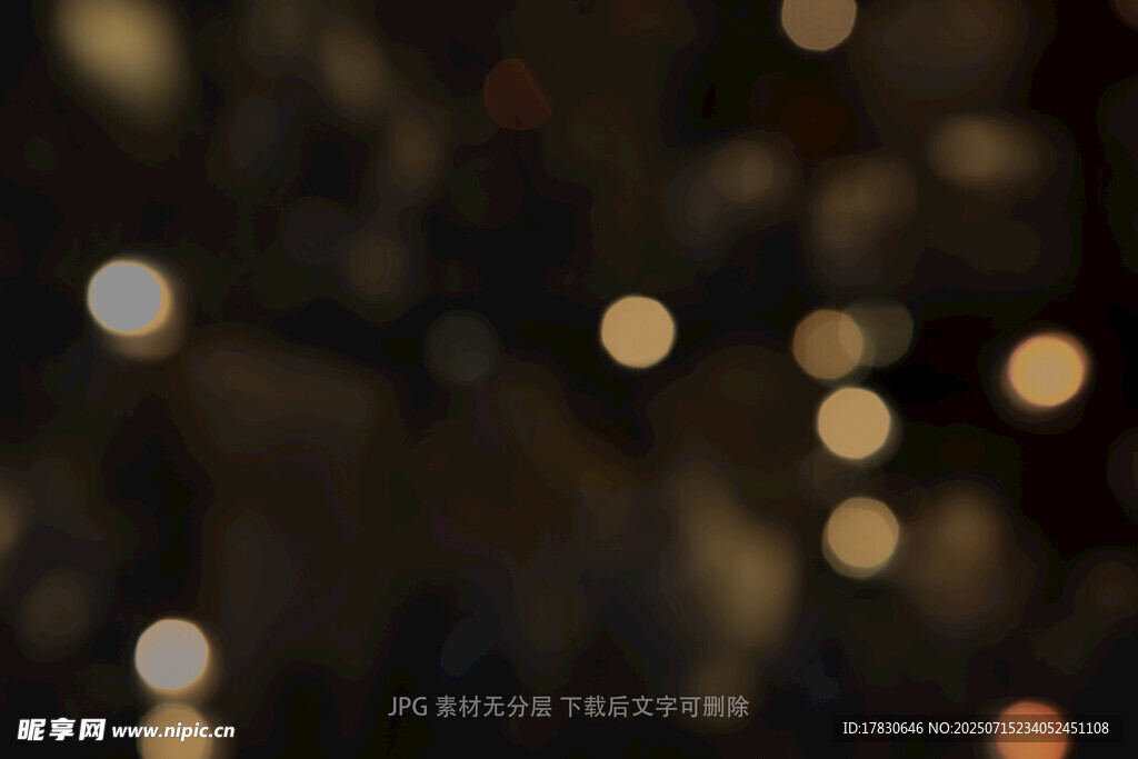梦幻光斑夜景图