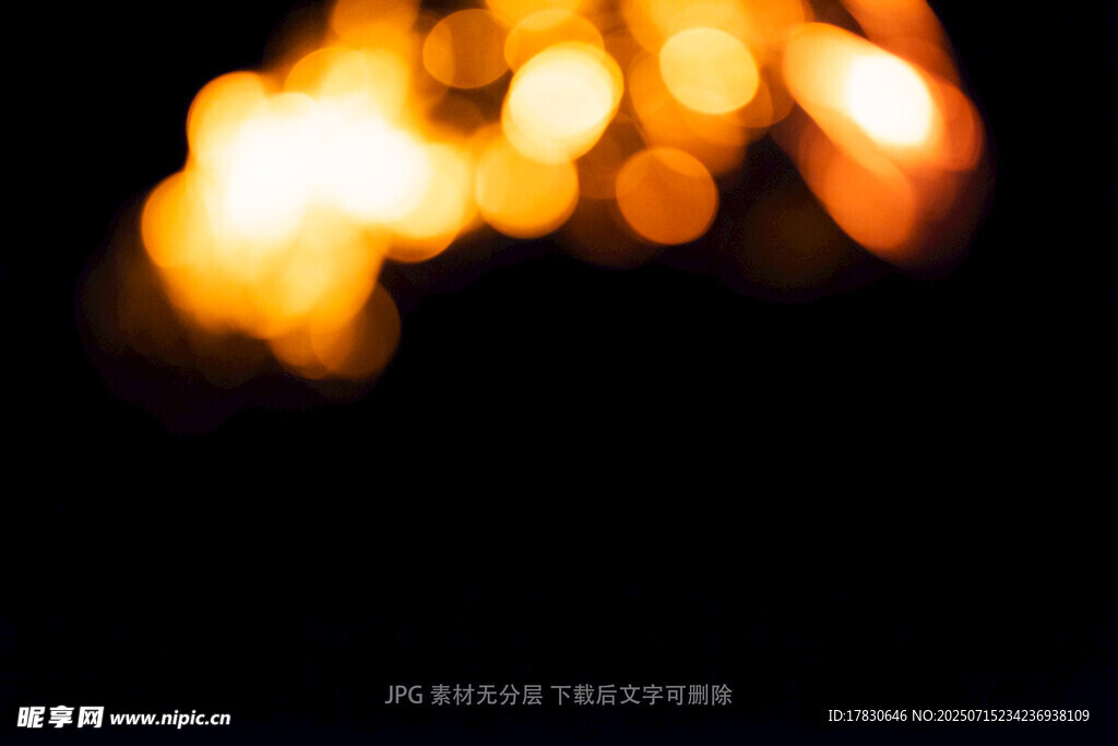 梦幻光斑夜景